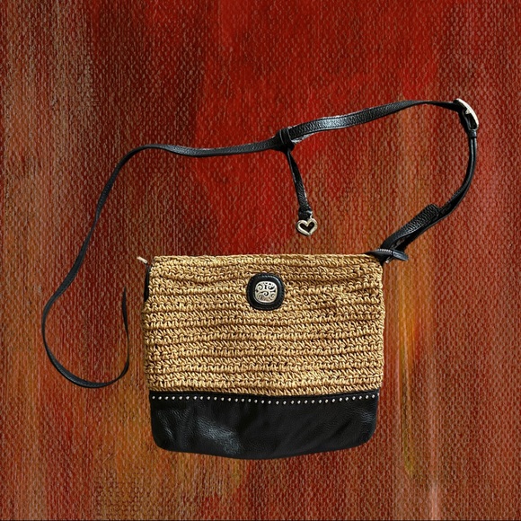 Brighton Handbags - BRIGHTON Miller Straw Crossbody Handbag